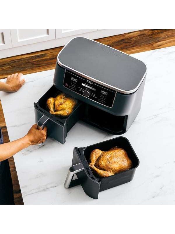 Φριτέζα Αέρος Ninja AF 400 με Διπλό Αποσπώμενο Κάδο 9.5lt Μαύρη Φριτέζα Αέρος Ninja AF 400 με Διπλό Αποσπώμενο Κάδο 9.5lt Μαύρη