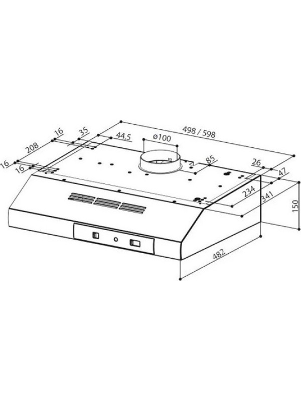 Faber 2740 Base A60 Ελεύθερος Απορροφητήρας 60cm Καφέ Faber 2740 Base A60 Ελεύθερος Απορροφητήρας 60cm Καφέ