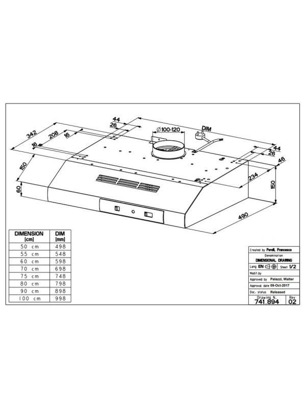 Faber 2740 Base A60 Ελεύθερος Απορροφητήρας 60cm Καφέ Faber 2740 Base A60 Ελεύθερος Απορροφητήρας 60cm Καφέ