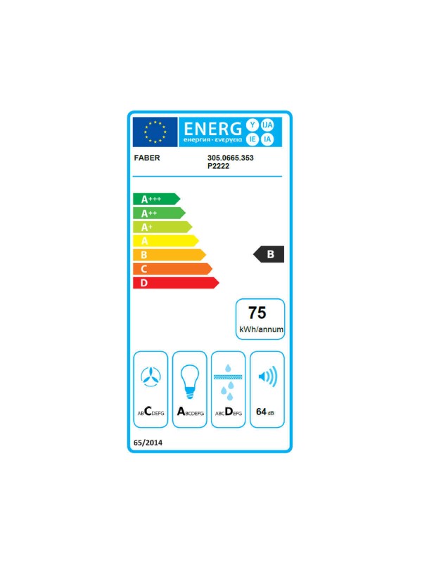 Faber Inca Lux 3.0 Evo X A52 Μηχανισμός Απορρόφησης 52cm Stainless Steel
