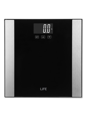 Life Cardio Ψηφιακή Ζυγαριά με Λιπομετρητή σε Μαύρο χρώμα Life Cardio Ψηφιακή Ζυγαριά με Λιπομετρητή σε Μαύρο χρώμα