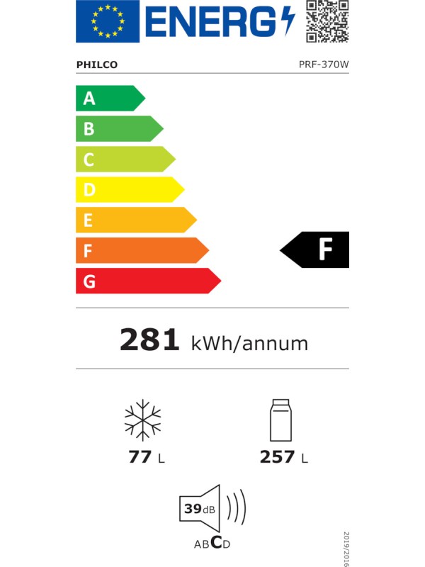 Philco PRF 370 WE Ψυγείο Δίπορτο 334lt Total NoFrost Λευκό Philco PRF 370 WE Ψυγείο Δίπορτο 334lt Total NoFrost Λευκό