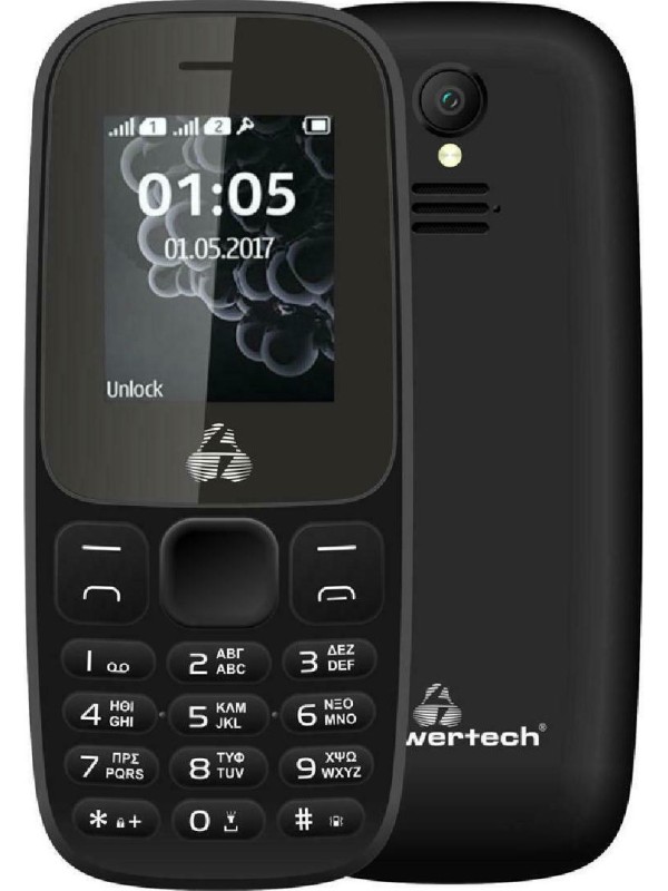 Powertech Milly Small II PTM-27 Dual SIM Κινητό με Κουμπιά Black