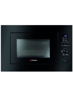 Pyramis 30 Εντοιχιζόμενος Φούρνος Μικροκυμάτων με Grill 23lt Μαύρος Pyramis 30 Εντοιχιζόμενος Φούρνος Μικροκυμάτων με Grill 23lt Μαύρος