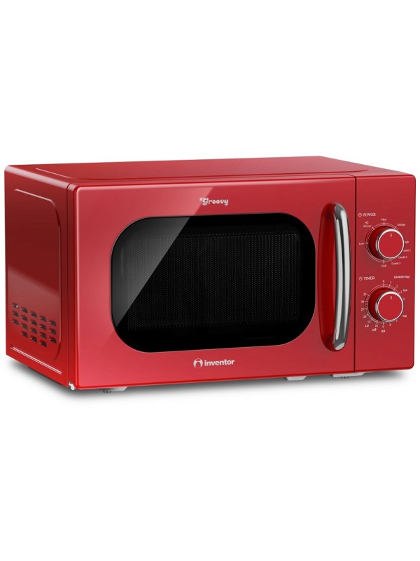 Inventor MWOR-20LR Φούρνος Μικροκυμάτων με Grill 20lt Κόκκινος