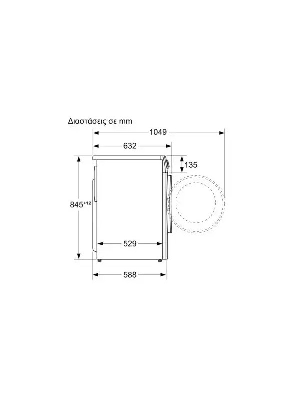 Pitsos Πλυντήριο Ρούχων WPG 14 GZLGR 10kg 1400 Στροφών Pitsos Πλυντήριο Ρούχων WPG 14 GZLGR 10kg 1400 Στροφών