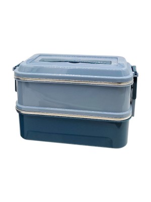 Estia Δοχείο Φαγητού 2 επιπεδων Πλαστικό Μπλε 1400ml 01-10720 Estia Δοχείο Φαγητού 2 επιπεδων Πλαστικό Μπλε 1400ml 01-10720
