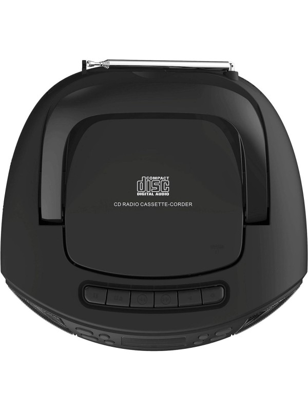 Lamtech Φορητό Ηχοσύστημα με Bluetooth / Ραδιόφωνο / USB / MP3 / Κασετόφωνο σε Μαύρο Χρώμα LAM112525 Lamtech Φορητό Ηχοσύστημα με Bluetooth / Ραδιόφωνο / USB / MP3 / Κασετόφωνο σε Μαύρο Χρώμα LAM112525