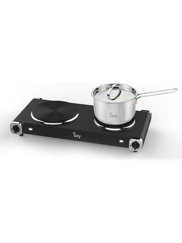 Izzy IZ-1203 Επιτραπέζια Εστία Εμαγιέ Διπλή Μαύρη 223902 Izzy IZ-1203 Επιτραπέζια Εστία Εμαγιέ Διπλή Μαύρη 223902