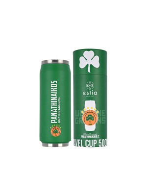 Estia Travel Cup Save the Aegean Ποτήρι Θερμός Ανοξείδωτο BPA Free Panathinaikos BC 500ml με Καλαμάκι 00-12335 Estia Travel Cup Save the Aegean Ποτήρι Θερμός Ανοξείδωτο BPA Free Panathinaikos BC 500ml με Καλαμάκι 00-12335
