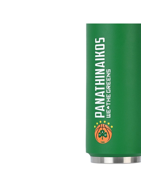 Estia Travel Cup Save the Aegean Ποτήρι Θερμός Ανοξείδωτο BPA Free Panathinaikos BC 500ml με Καλαμάκι 00-12335
