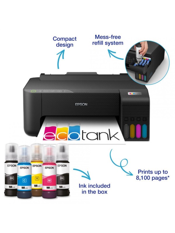 Epson Ecotank L1270 Έγχρωμoς Εκτυπωτής Inkjet με WiFi και Mobile Print Epson Ecotank L1270 Έγχρωμoς Εκτυπωτής Inkjet με WiFi και Mobile Print