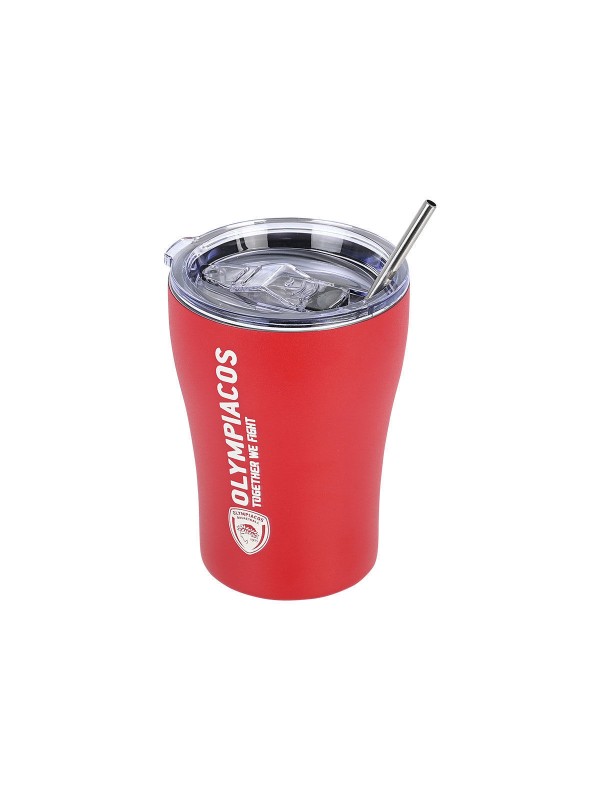 Estia Coffee Mug Save The Aegean Ποτήρι Θερμός Ανοξείδωτο BPA Free Κόκκινο 350ml με Καλαμάκι 00-13264 Estia Coffee Mug Save The Aegean Ποτήρι Θερμός Ανοξείδωτο BPA Free Κόκκινο 350ml με Καλαμάκι 00-13264