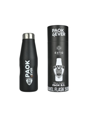 Estia Travel Flask Save the Aegean Ανακυκλώσιμο Μπουκάλι Θερμός Ανοξείδωτο BPA Free Paok BC Edition 500ml 00-13776 Estia Travel Flask Save the Aegean Ανακυκλώσιμο Μπουκάλι Θερμός Ανοξείδωτο BPA Free Paok BC Edition 500ml 00-13776
