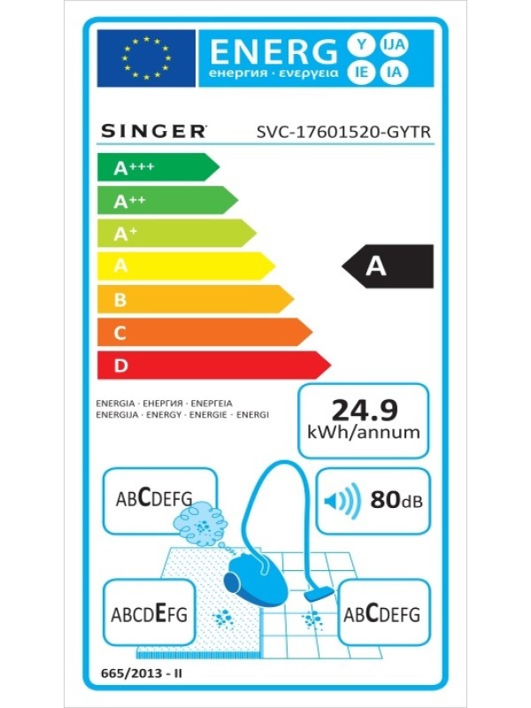 Singer SVC-17601520-GYTR Ηλεκτρική Σκούπα Stick & Χειρός 600W Πορτοκαλί Singer SVC-17601520-GYTR Ηλεκτρική Σκούπα Stick & Χειρός 600W Πορτοκαλί