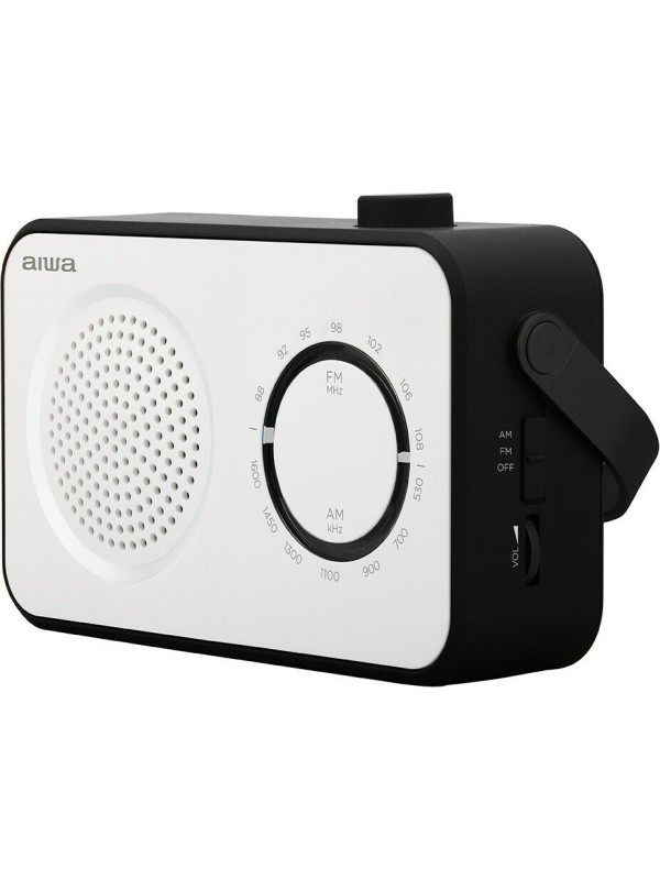 Aiwa R-190BW Φορητό Ραδιόφωνο Ρεύματος / Μπαταρίας Λευκό