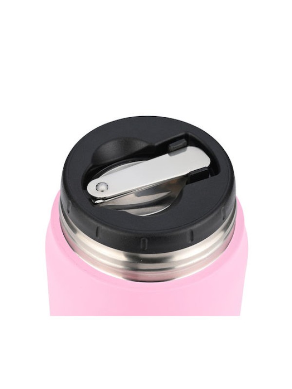 Estia Δοχείο Φαγητού Θερμός Πλαστικό Ροζ 500ml 01-21665