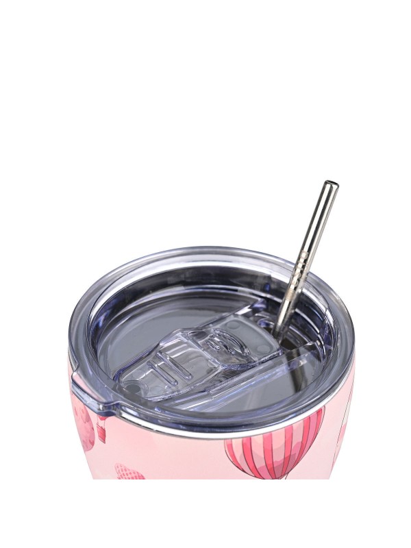 Estia Coffee Mug Save The Aegean Ποτήρι Θερμός Ανοξείδωτο BPA Free LOVE ASCEND 350ml με Καλαμάκι 01-23102