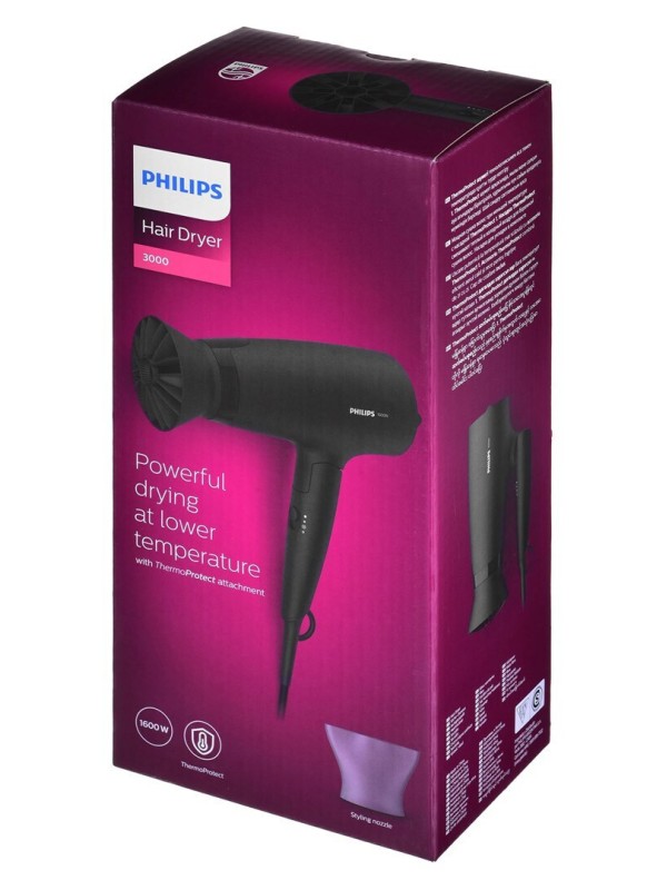 Philips Dryer 3000 Πιστολάκι Μαλλιών 1600W BHD308/10 Philips Dryer 3000 Πιστολάκι Μαλλιών 1600W BHD308/10