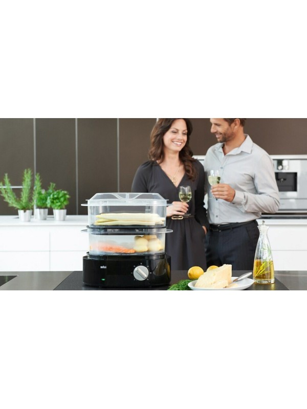 Braun FS 5100B Ατμομάγειρας με 2 Επίπεδα Μαγειρέματος 6.2lt Braun FS 5100B Ατμομάγειρας με 2 Επίπεδα Μαγειρέματος 6.2lt