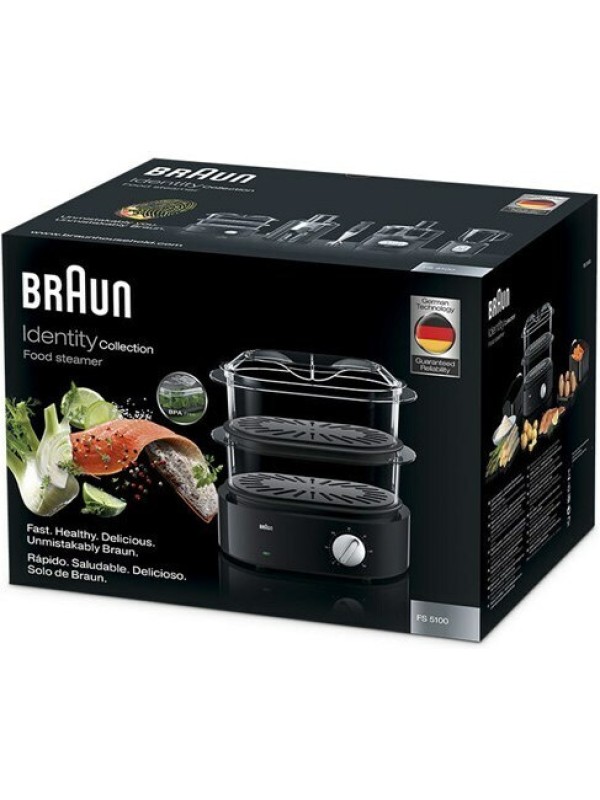Braun FS 5100B Ατμομάγειρας με 2 Επίπεδα Μαγειρέματος 6.2lt Braun FS 5100B Ατμομάγειρας με 2 Επίπεδα Μαγειρέματος 6.2lt