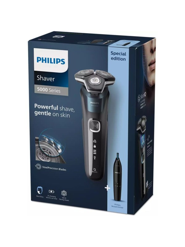 Philips Nose Hair Trimmer & S5889/11 Ξυριστική Μηχανή Προσώπου Επαναφορτιζόμενη
