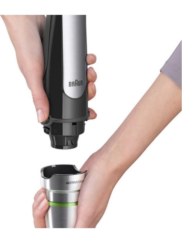 Braun MQ7075 X MultiQuick Ραβδομπλέντερ με Ανοξείδωτη Ράβδο 1000W Μαύρο