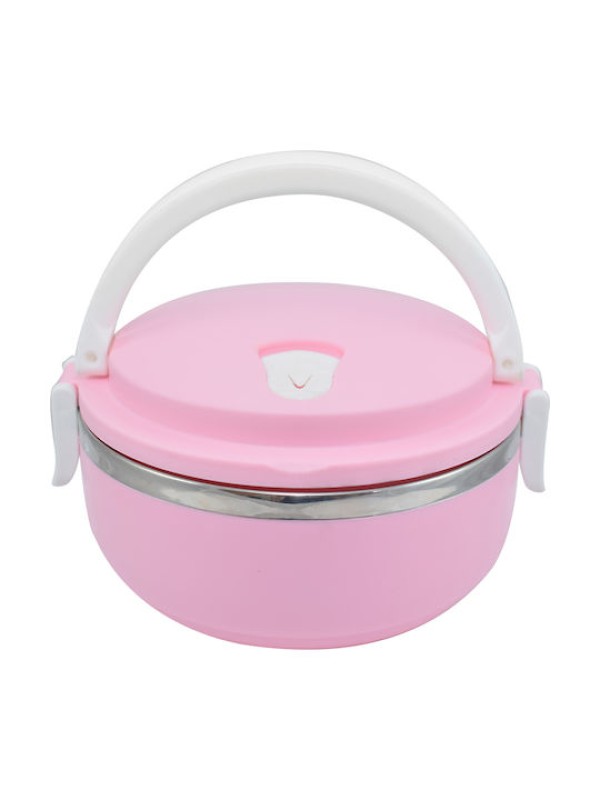 Estia Δοχείο Φαγητού Θερμός Πλαστικό Ροζ 500ml 01-8536