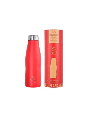 Estia Travel Flask Save the Aegean Μπουκάλι Θερμός Ανοξείδωτο BPA Free Scarlet Red 500ml 01-8543 Estia Travel Flask Save the Aegean Μπουκάλι Θερμός Ανοξείδωτο BPA Free Scarlet Red 500ml 01-8543