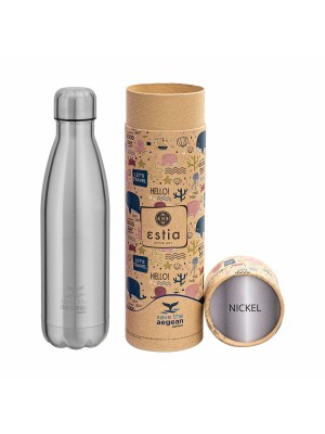 Estia Flask Lite Save the Aegean Ανακυκλώσιμο Μπουκάλι Θερμός Ανοξείδωτο BPA Free Nickel 500ml 01-9021