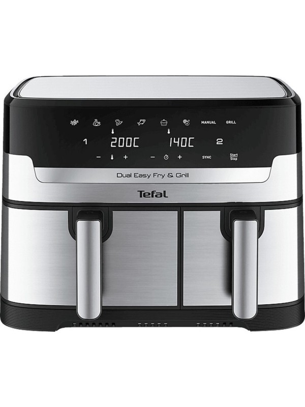 Tefal Easy Fry EY905D10 Φριτέζα Αέρος με Διπλό Αποσπώμενο Κάδο 8.3lt Tefal Easy Fry EY905D10 Φριτέζα Αέρος με Διπλό Αποσπώμενο Κάδο 8.3lt