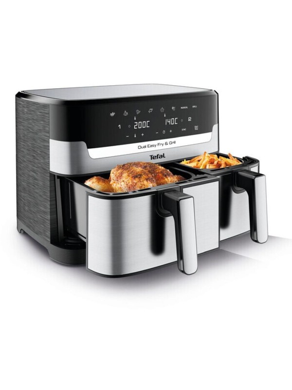 Tefal Easy Fry EY905D10 Φριτέζα Αέρος με Διπλό Αποσπώμενο Κάδο 8.3lt Tefal Easy Fry EY905D10 Φριτέζα Αέρος με Διπλό Αποσπώμενο Κάδο 8.3lt