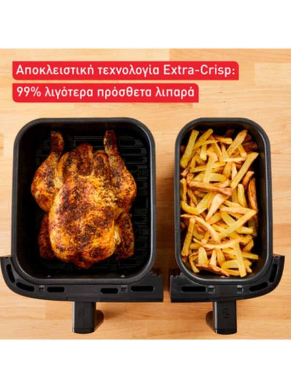 Tefal Easy Fry EY905D10 Φριτέζα Αέρος με Διπλό Αποσπώμενο Κάδο 8.3lt Tefal Easy Fry EY905D10 Φριτέζα Αέρος με Διπλό Αποσπώμενο Κάδο 8.3lt