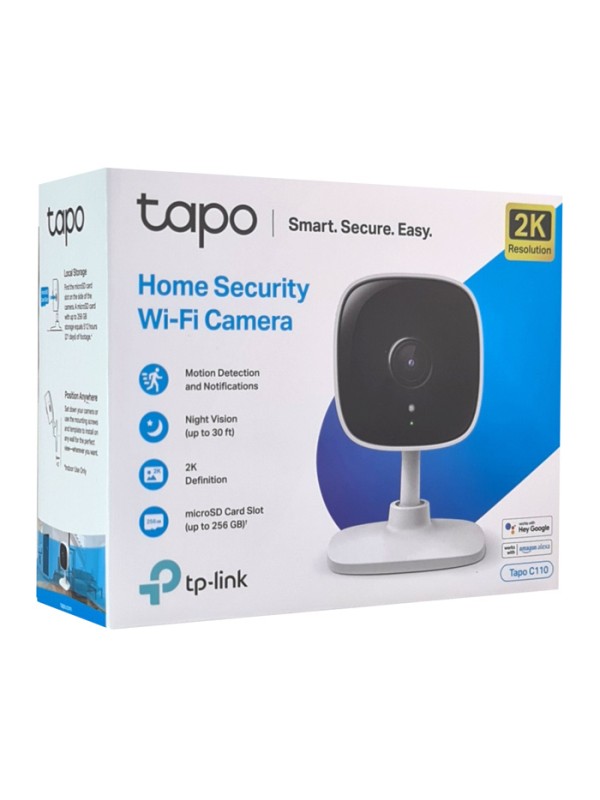 TP-LINK Tapo C110 v2 IP Κάμερα Παρακολούθησης Wi-Fi Full HD+ 3MP με Αμφίδρομη Επικοινωνία TP-LINK Tapo C110 v2 IP Κάμερα Παρακολούθησης Wi-Fi Full HD+ 3MP με Αμφίδρομη Επικοινωνία