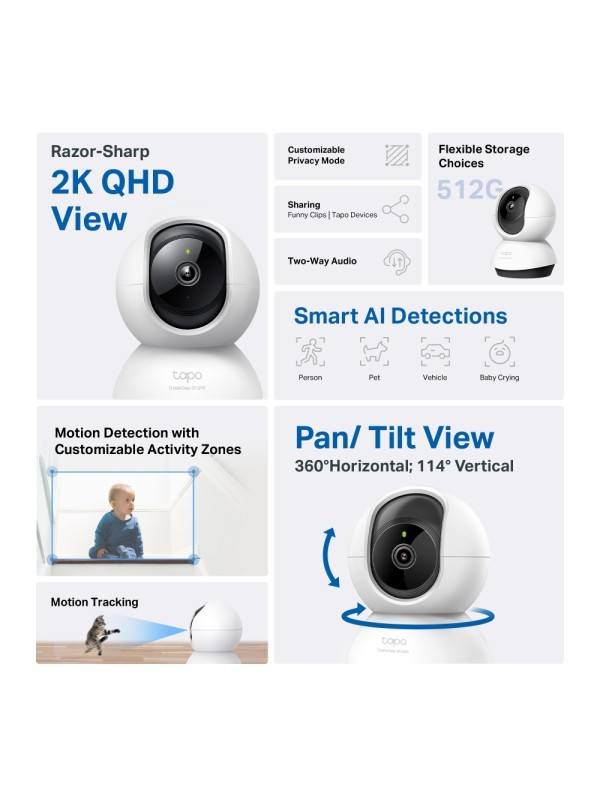 TP-LINK Tapo C220 v1 IP Κάμερα Παρακολούθησης Wi-Fi Full HD+ 4MP με Αμφίδρομη Επικοινωνία TP-LINK Tapo C220 v1 IP Κάμερα Παρακολούθησης Wi-Fi Full HD+ 4MP με Αμφίδρομη Επικοινωνία