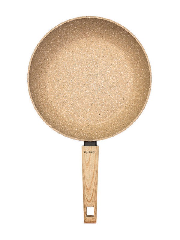 Estia Earth Τηγάνι από Αλουμίνιο με Επίστρωση από Πέτρα 26cm Estia Earth Τηγάνι από Αλουμίνιο με Επίστρωση από Πέτρα 26cm