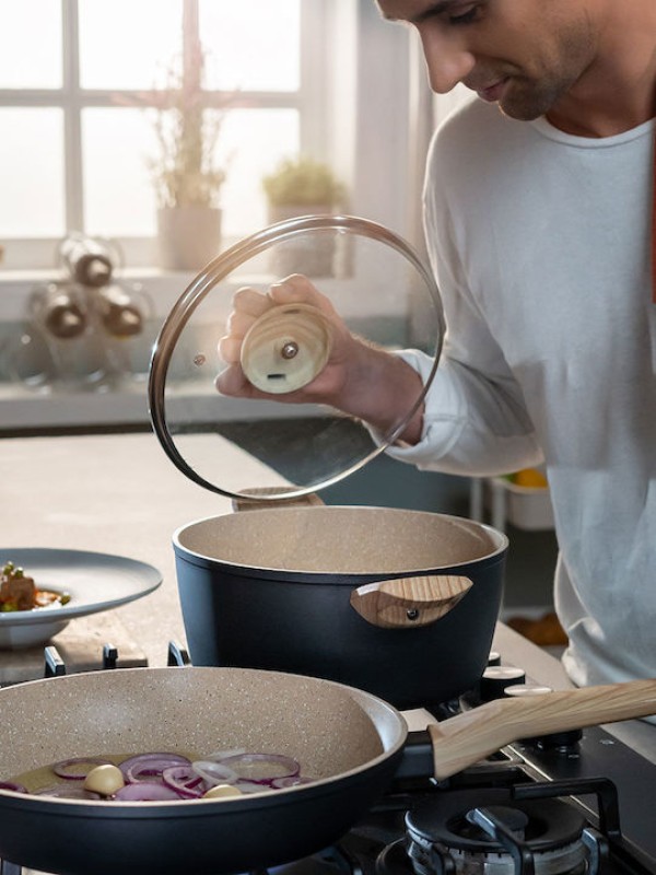 Estia Earth Τηγάνι από Αλουμίνιο με Επίστρωση από Πέτρα 28cm Estia Earth Τηγάνι από Αλουμίνιο με Επίστρωση από Πέτρα 28cm