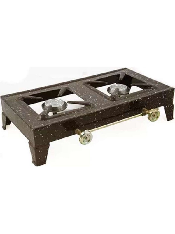 Thermogatz ΕΛΚΟ 200 Επιτραπέζια Εστία Υγραερίου Διπλή Καφέ Thermogatz ΕΛΚΟ 200 Επιτραπέζια Εστία Υγραερίου Διπλή Καφέ