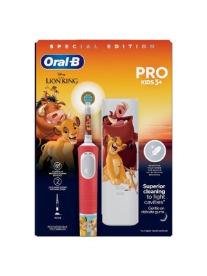 ORAL B ηλεκτρική οδοντόβουρτσα vitality pro kids lion king 3+ special edition& travel case ORAL B ηλεκτρική οδοντόβουρτσα vitality pro kids lion king 3+ special edition& travel case
