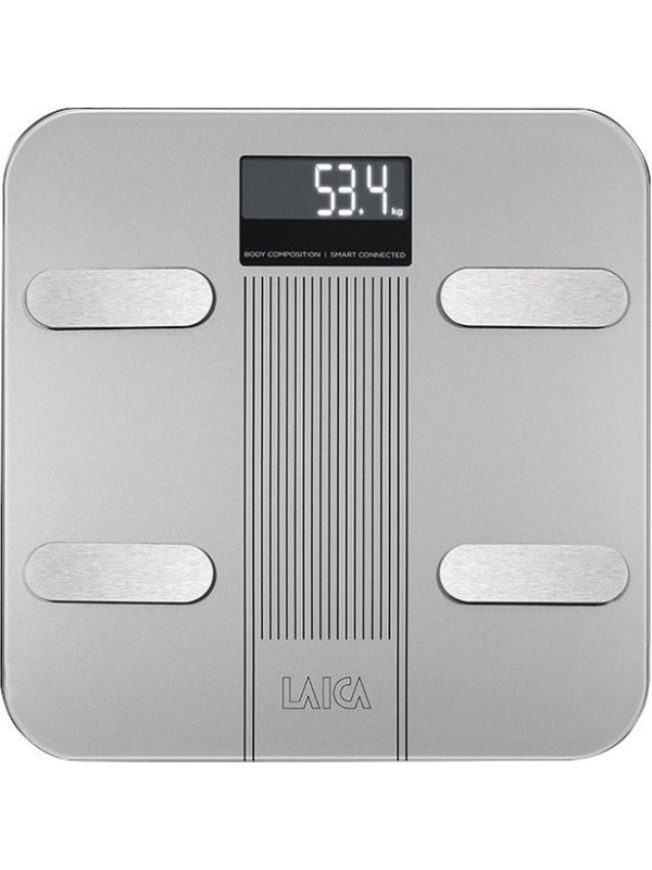 Laica PS 7005 Smart Ζυγαριά με Λιπομετρητή & Bluetooth σε Ασημί χρώμα Laica PS 7005 Smart Ζυγαριά με Λιπομετρητή & Bluetooth σε Ασημί χρώμα