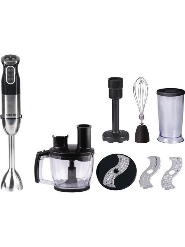 Singer SBS-1000RBIN Μαύρο/Inox Ραβδομπλέντερ 1000W Singer SBS-1000RBIN Μαύρο/Inox Ραβδομπλέντερ 1000W