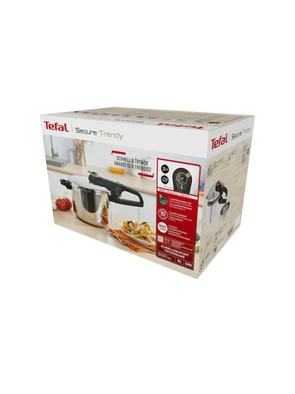 Tefal Secure Trendy 8L (P2584402) Χύτρα ταχύτητος Tefal Secure Trendy 8L (P2584402) Χύτρα ταχύτητος