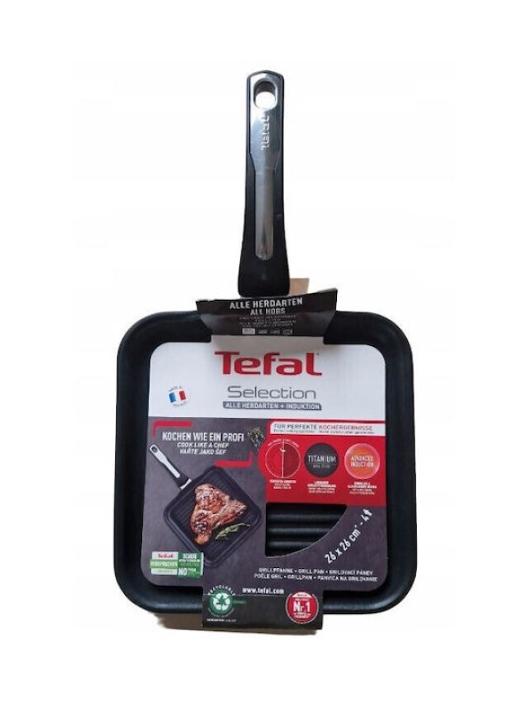 Tefal Selection Γκριλιέρα από Αλουμίνιο με Αντικολλητική Επίστρωση 26cm Tefal Selection Γκριλιέρα από Αλουμίνιο με Αντικολλητική Επίστρωση 26cm