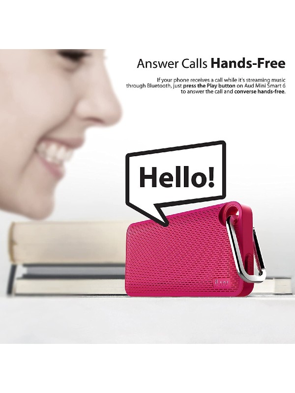 iLuv Aud Mini Smart 6 Ηχείο Bluetooth 1W Ροζ iLuv Aud Mini Smart 6 Ηχείο Bluetooth 1W Ροζ