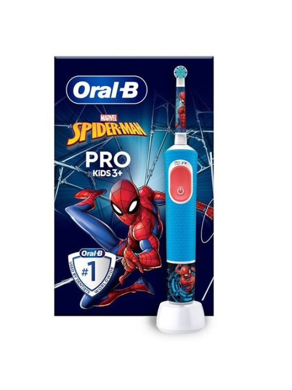Oral-B Vitality Pro Kids Spiderman Ηλεκτρική Οδοντόβουρτσα 3 Ετών+ 1τμχ Oral-B Vitality Pro Kids Spiderman Ηλεκτρική Οδοντόβουρτσα 3 Ετών+ 1τμχ