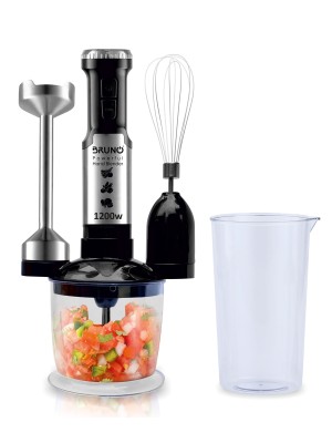  Bruno Ραβδομπλέντερ με Ανοξείδωτη Ράβδο 1200W Ασημί BRN-0093 3 ΣΕ 1