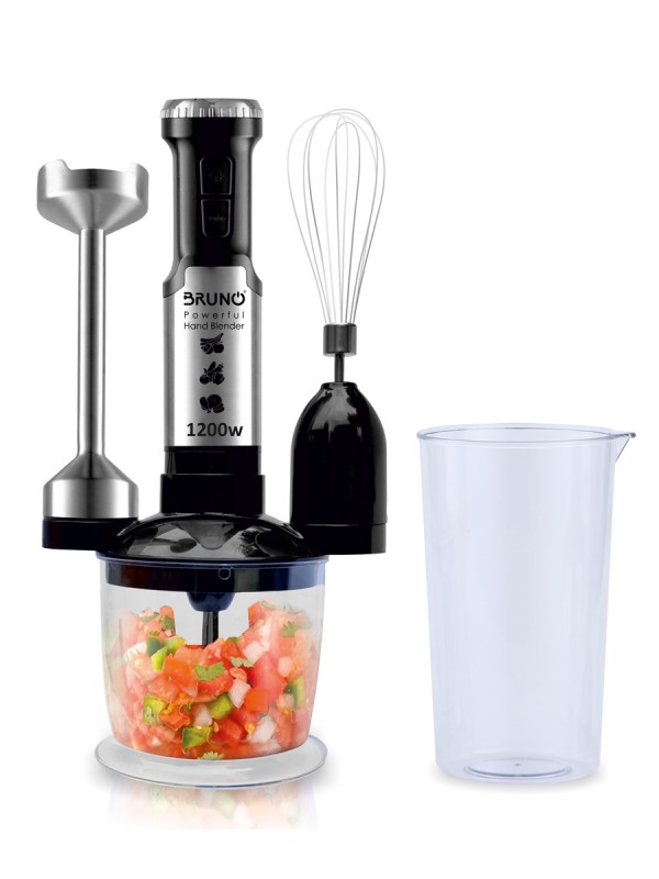  Bruno Ραβδομπλέντερ με Ανοξείδωτη Ράβδο 1200W Ασημί BRN-0093 3 ΣΕ 1