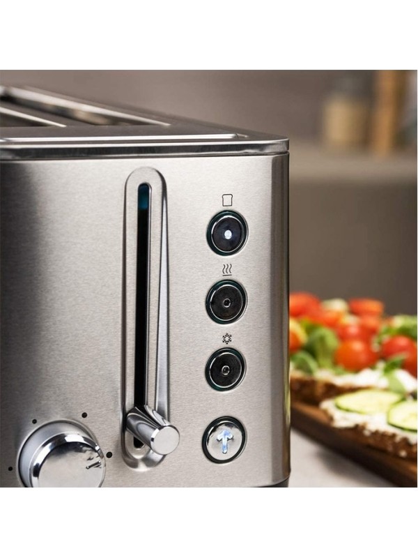  Cecotec BigToast Extra Double Φρυγανιέρα 2 Θέσεων 1000W Inox 03084