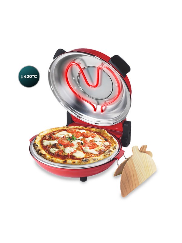  Cecotec Fun Pizza & Co Mamma Mia Παρασκευαστής Πίτσας 1200W Κόκκινος 