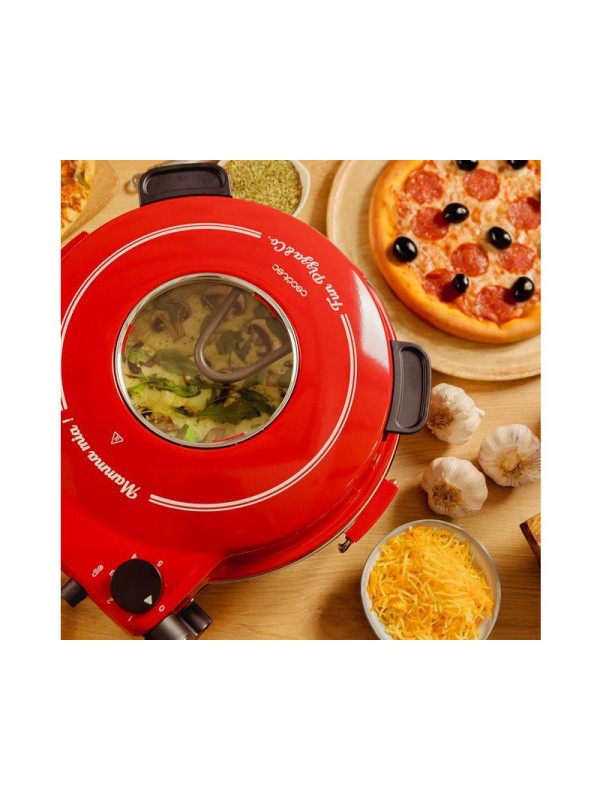 Cecotec Fun Pizza & Co Mamma Mia Παρασκευαστής Πίτσας 1200W Κόκκινος 